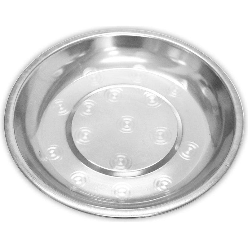 8 Inch Diameter Stainless Steel Plate With Holographic Etched Design - U-19099 - ToolUSA