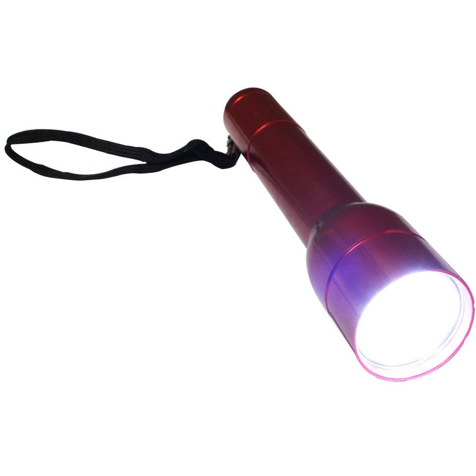 8 Inch Lightweight Aluminum Flashlight With 12 LEDs And Carrying Strap - FL12-LED-YH - ToolUSA