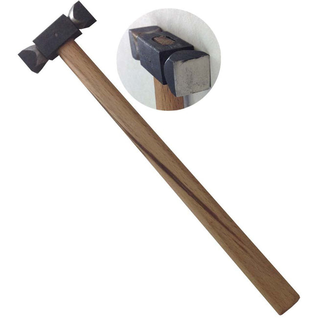 8 Inch Square Head Carbon Steel Hammer with Wooden Handle - PH-18414 - ToolUSA