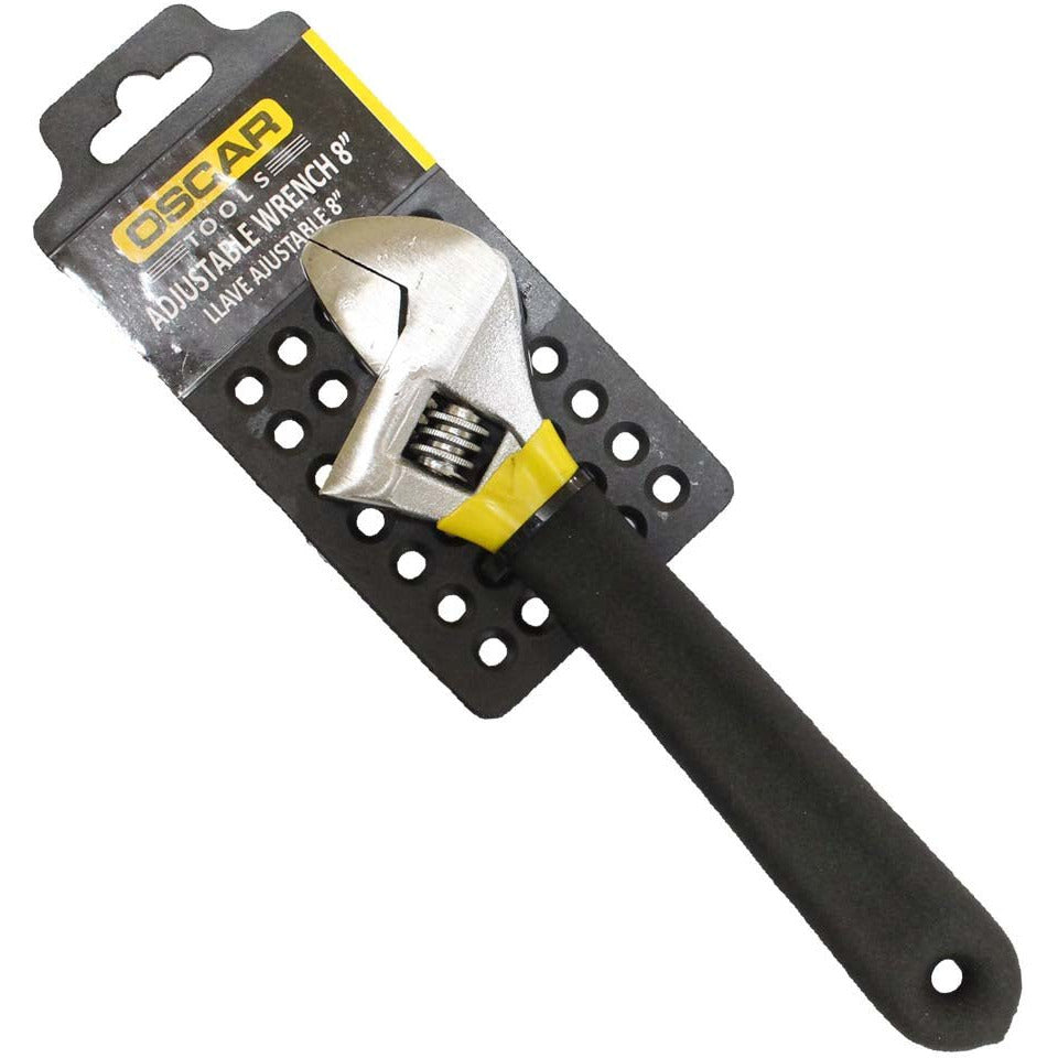 8 Inch Steel Chrome Plated Adjustable Wrench - TP3008P - ToolUSA