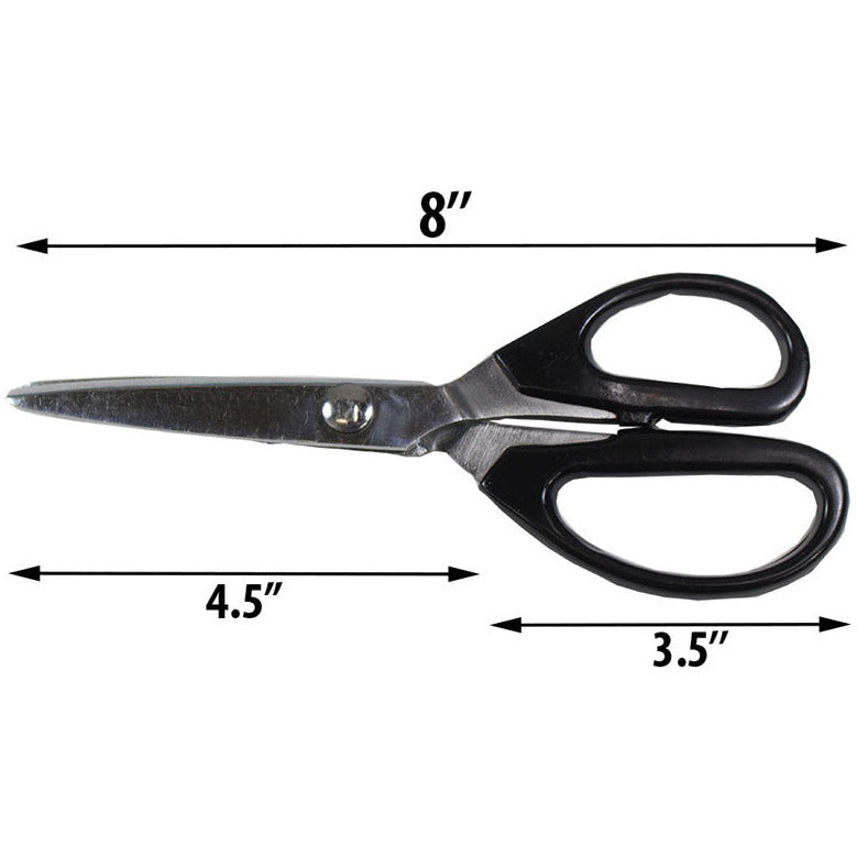 8" LIGHT-WEIGHT QUALITY FORGED STEEL PINKING SHEARS - SC-51801 - ToolUSA