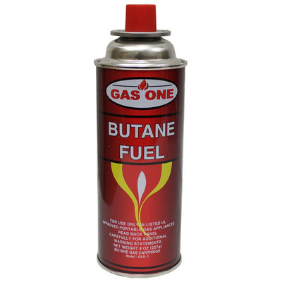 8 Ounce Butane Fuel Canister, Approved For Use with Ul Approved Portable Gas Appliance (Pack of: 2) - LT-Z02 - ToolUSA