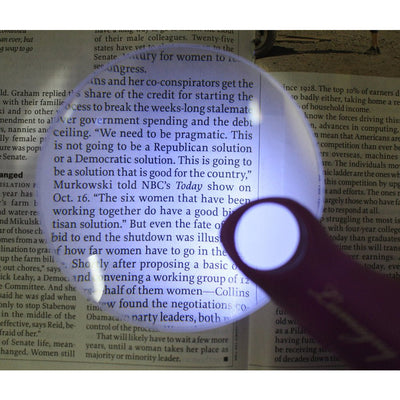 8 Pc. 3x/5x Pastel Color Handled Magnifiers - 3.5" Diameter - MG-14506 - ToolUSA