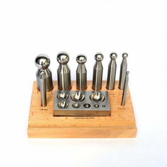 8 Piece Dapping Punch and Block Set - TJ-29870 - ToolUSA
