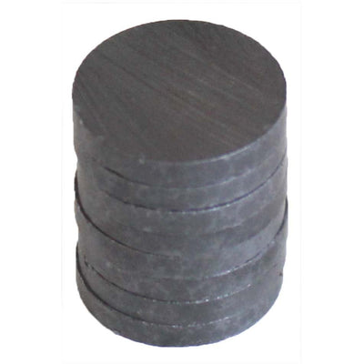 8 Piece Disc Shaped Multi-Purpose Ceramic Magnets - MC-06052 - ToolUSA