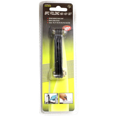 8 Piece Folding Hex Key Set (Pack of: 2) - TP-95908-Z02 - ToolUSA