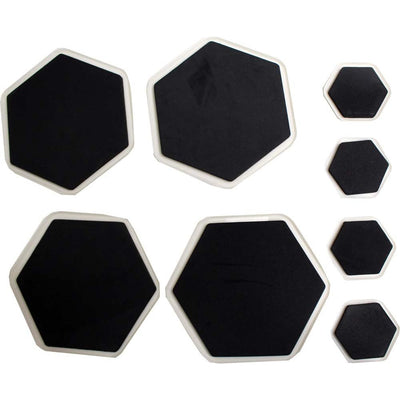 8 Piece Hexagon Shaped Furniture Sliders - H-05048 - ToolUSA