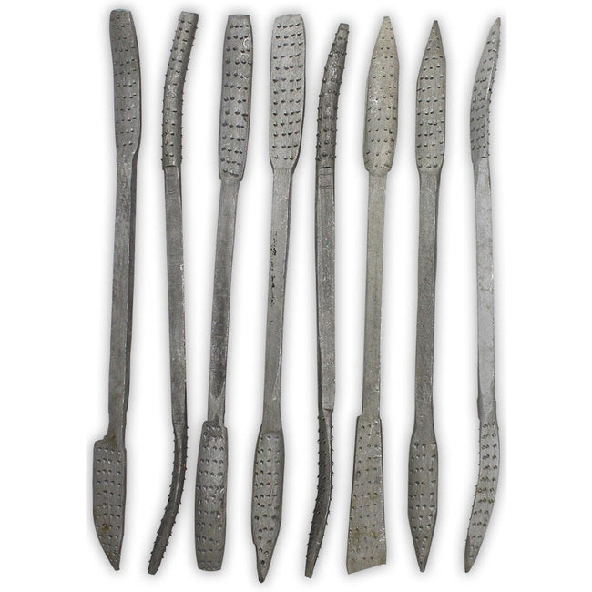 8 PIECE JUMBO 8" X 1/4" DOUBLE ENDED WOOD RASP FILE SET - F-00588 - ToolUSA