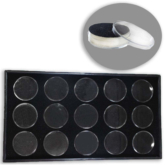 8 X 14 Inch Gem Jar Display Tray With Black Foam Inserts - TJ05-13151 - ToolUSA
