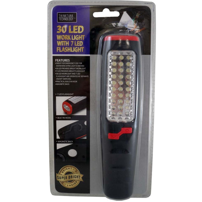 8" X 2" X 1.5" WORKLIGHT WITH BUILT IN HOOK FOR HANGING, AND MAGNET - LKCO-6928-FL - ToolUSA