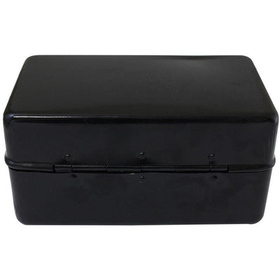 8 X 4-1/2 X 4 Inch Multi Purpose Black Metal Box With Hasp - UB3845-4BK - ToolUSA