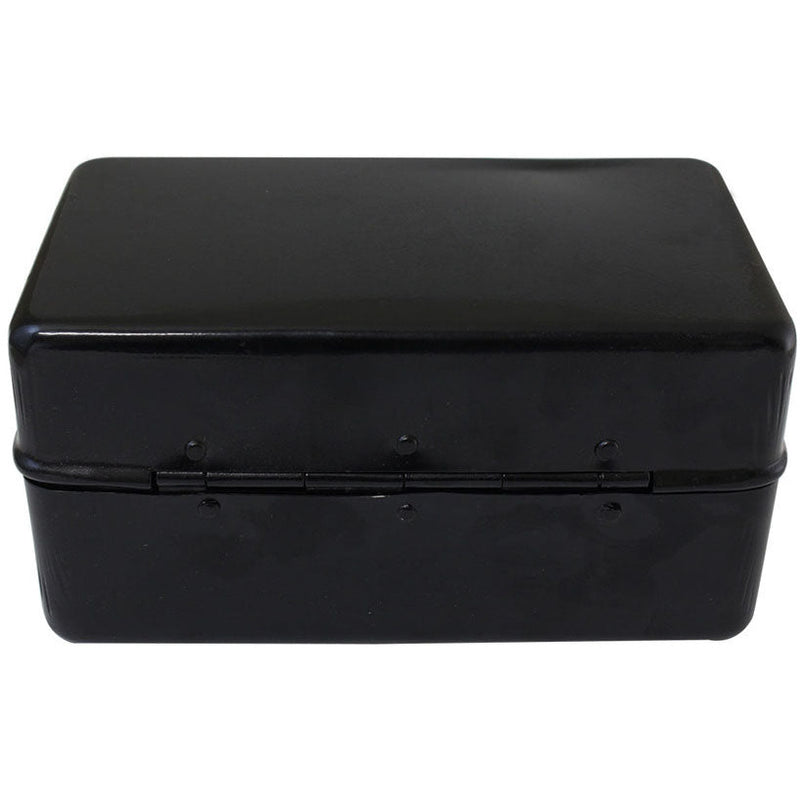 8 X 4-1/2 X 4 Inch Multi Purpose Black Metal Box With Hasp - UB3845-4BK - ToolUSA