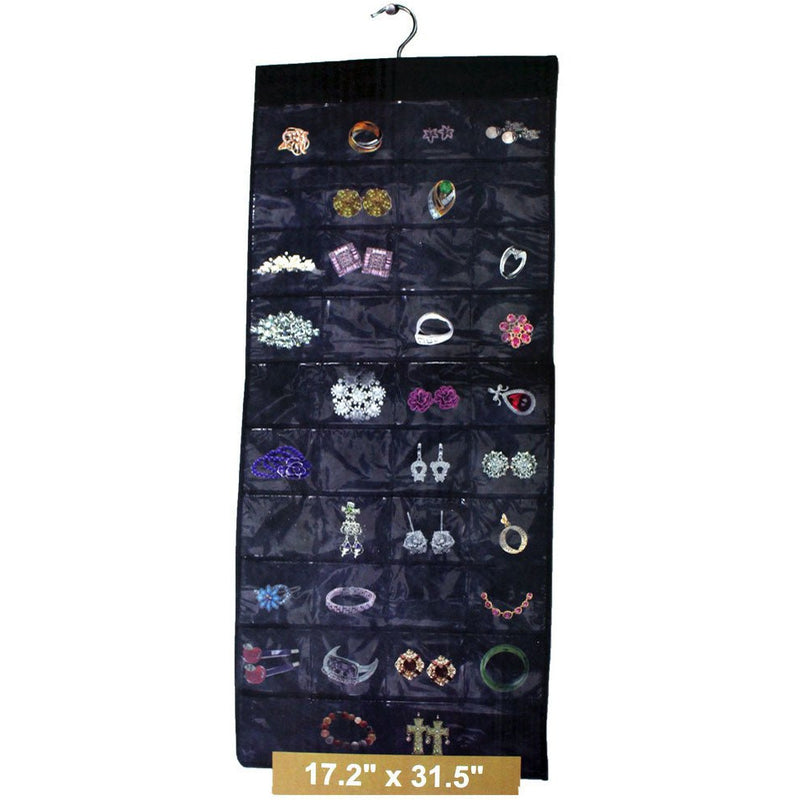80 Pocket Hanging Jewelry Organizer - LKCO-42822 - ToolUSA