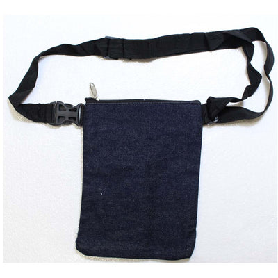 8x10 Inch Blue Denim Bag with an Adjustable Strap - AD-30057 - ToolUSA