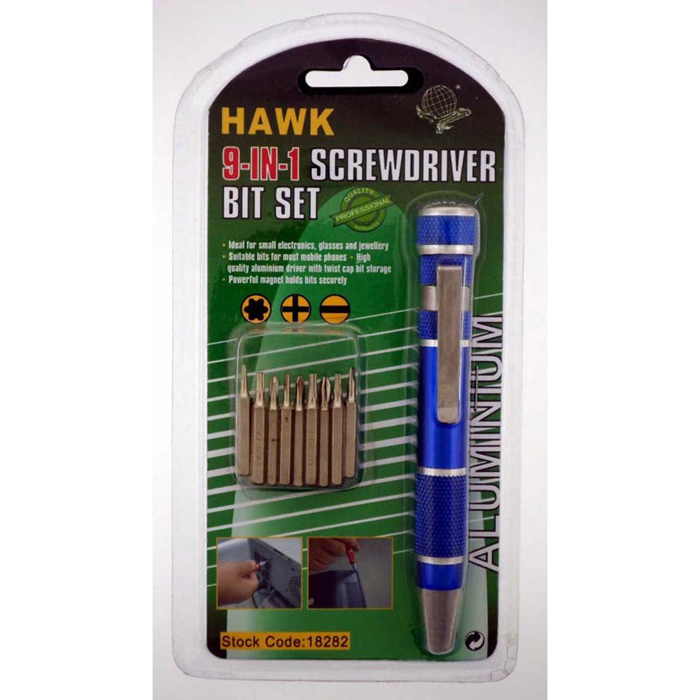 9 In 1 Aluminum Precision Screwdriver Set - PS-18147 - ToolUSA
