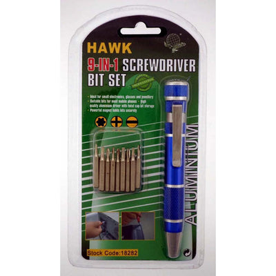 9 In 1 Aluminum Precision Screwdriver Set - PS-18147 - ToolUSA
