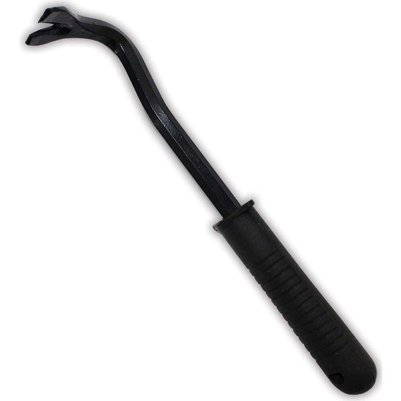 9 Inch Black Steel Nail Puller with Rubberized Textured Handle - TZ-45192 - ToolUSA