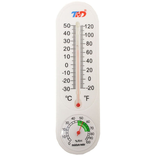 9 Inch Indoor/outdoor Thermometer And Humidity Meter - PT001-H-YT - ToolUSA