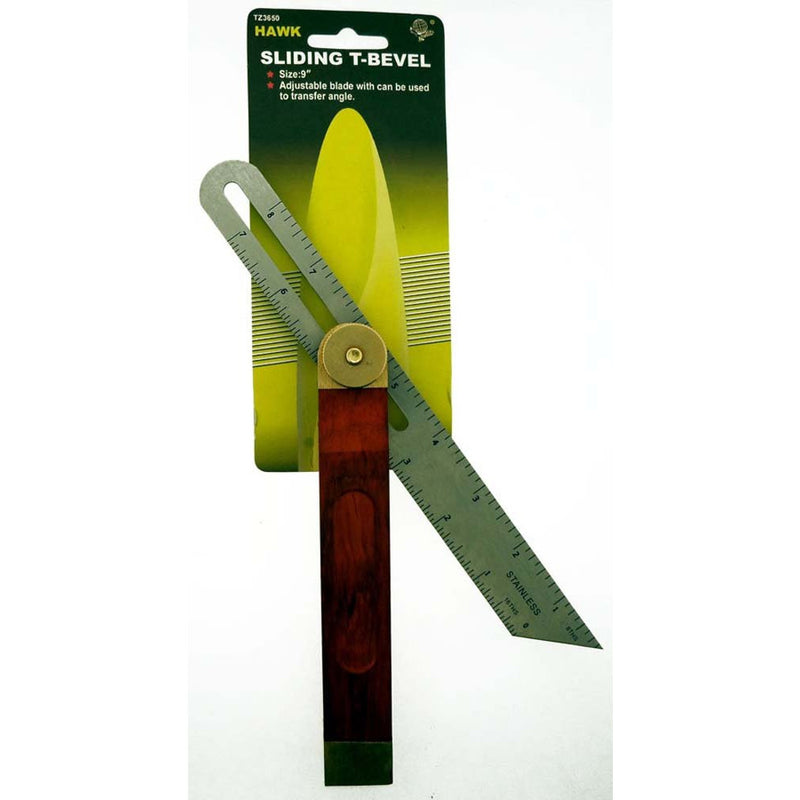 9-Inch Sliding T-Bevel - Stainless Steel Blade (Pack of: 1) - TZ3650 - ToolUSA
