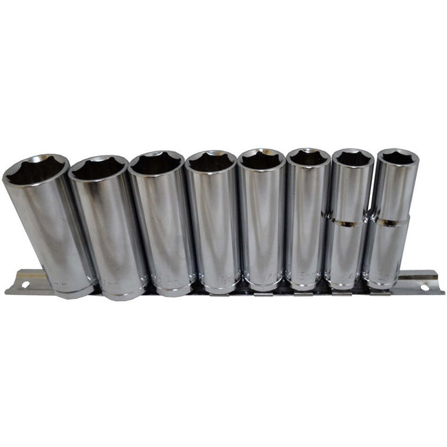 9 Piece 1/2" Deep Socket Set - TP-18118 - ToolUSA