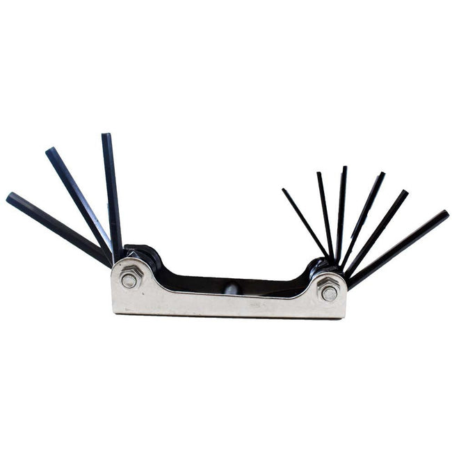 9 Piece Folding Hex Key Set - TP-16009 - ToolUSA