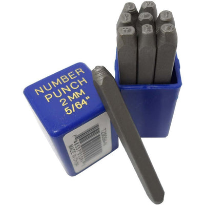 9 Piece Number Punch Set - ToolUSA