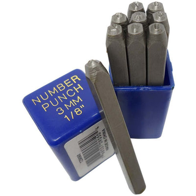 9 Piece Number Punch Set - ToolUSA