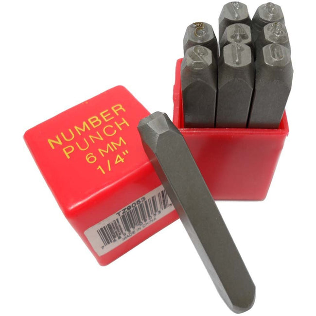 9 Piece Number Stamp Set - TZ01-09053 - ToolUSA