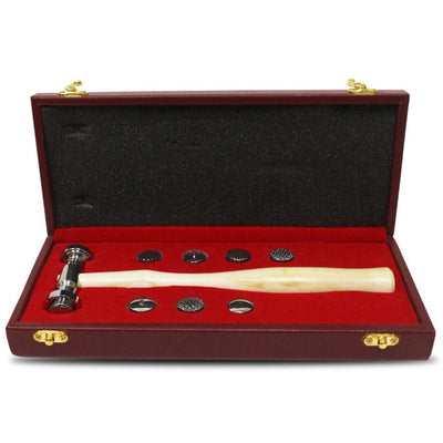 9 Piece Texturizing Hammer Set | Interchangeable Heads & Wooden Handle - PH609-P-BX - ToolUSA