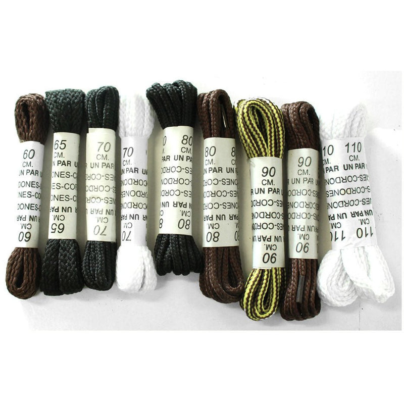 9 Sets of Shoelaces in Assorted Colors - D-08345 - ToolUSA