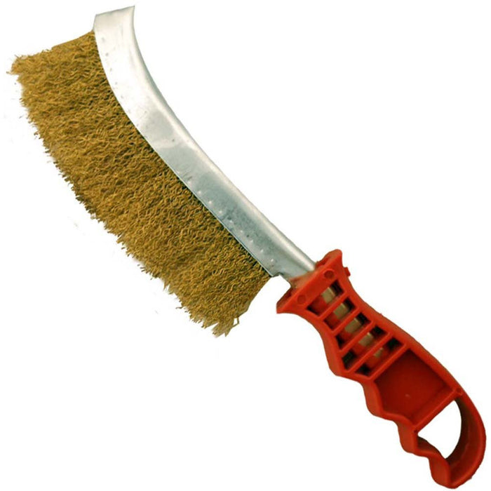 9.5 Inch Brass Bristled Brush - TZ6326-YW - ToolUSA
