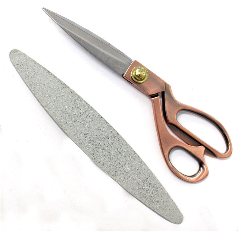 9.5 Inch Heavy Duty Professional Tailor Scissors with Sharpening Stone - KIT-SHARP - ToolUSA