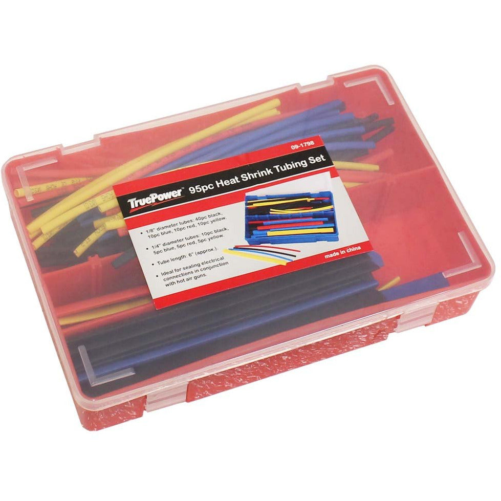 95 Piece Heat Shrink Tubing For Electrical Connections - TX7395 - ToolUSA