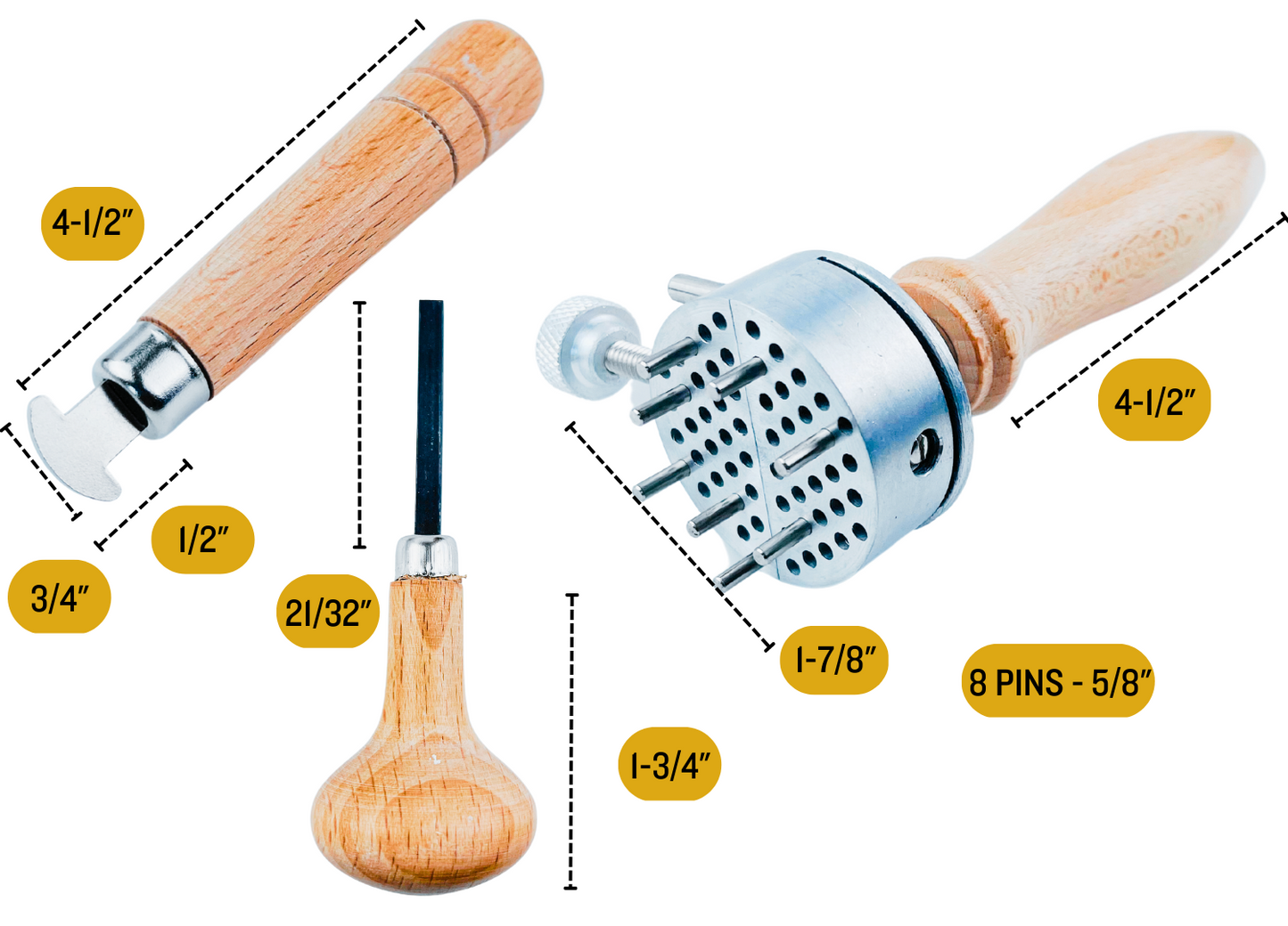 Jeweler's Stone & Ring Working Deluxe Set - Burnishers, Bezel Roller, Prong Pushers, & Vise  - KIT-TJ9783-3