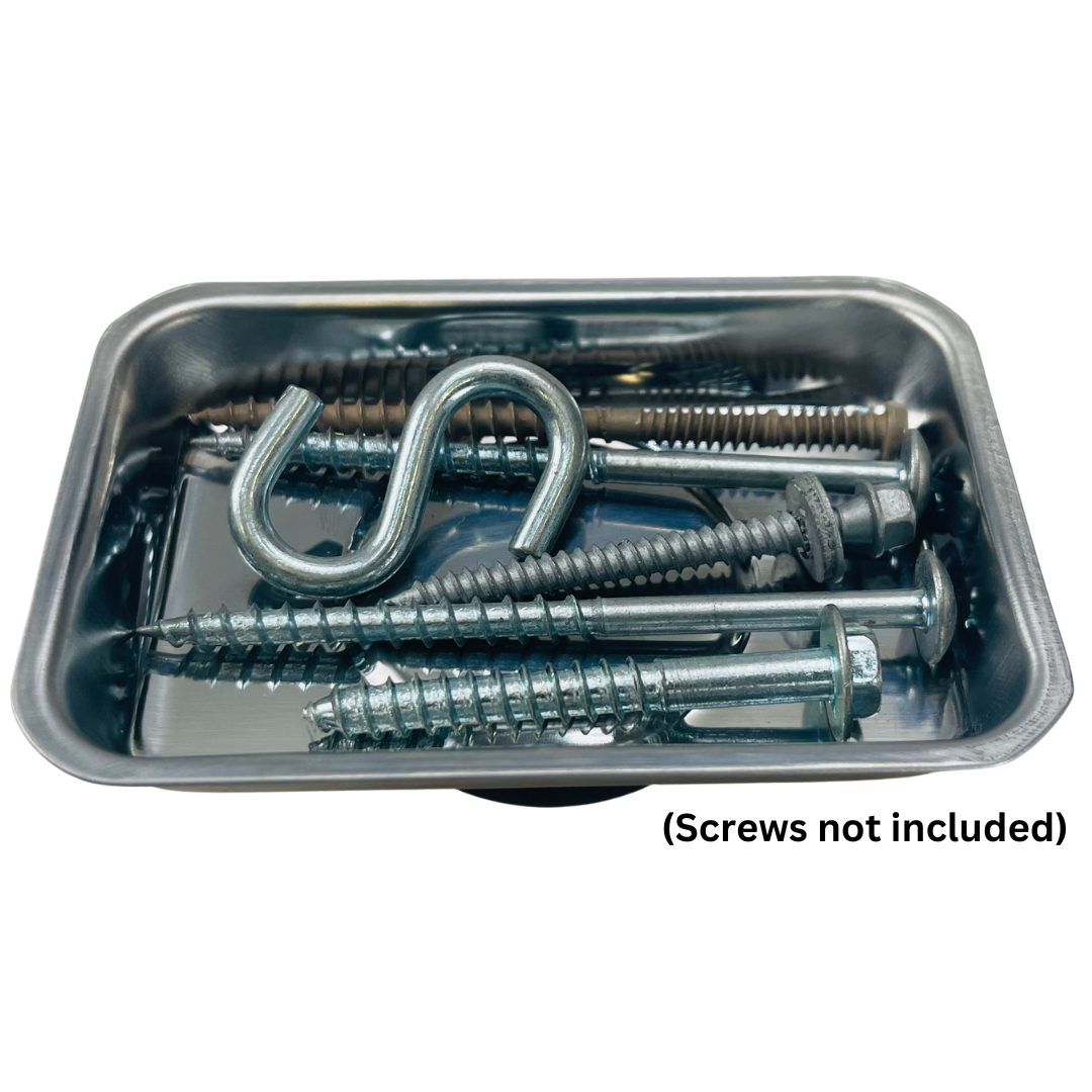 Small Rectangular Stainless Steel Magnetic Tray - MC-17466 - ToolUSA