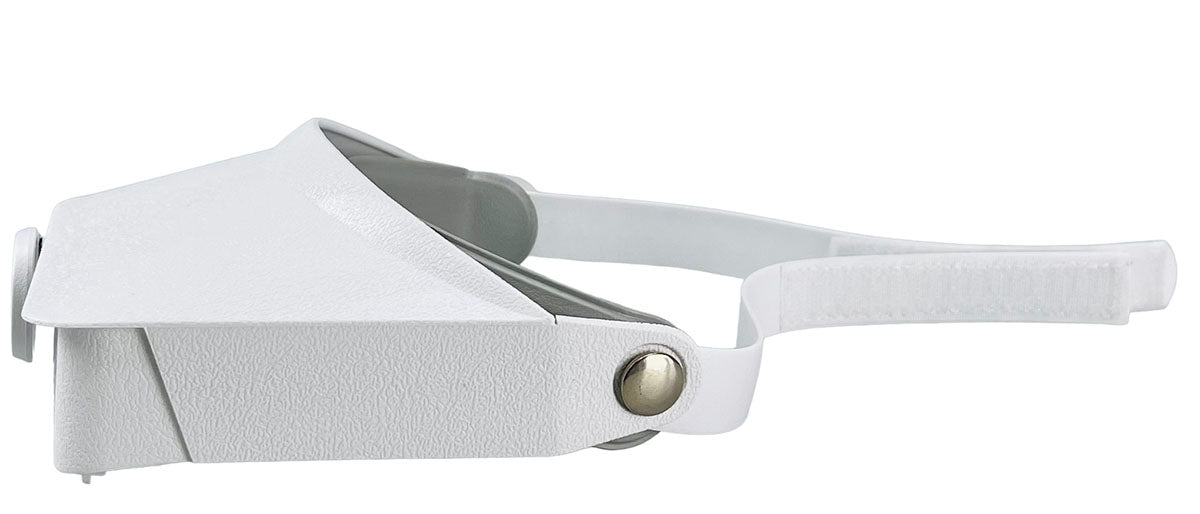 White Visor-Type Head Worn Magnifier - MG-97001 - ToolUSA