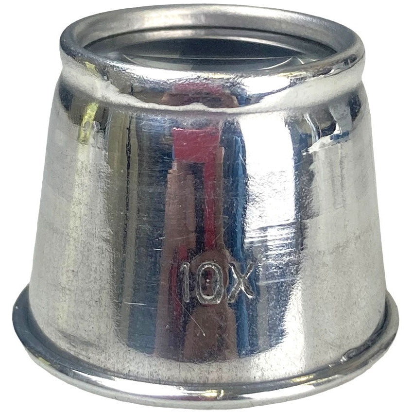 Silver Jeweler's Loupe - 10X Power (Pack of: 2) - MG-30920-Z02 - ToolUSA