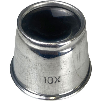 Silver Jeweler's Loupe - 10X Power (Pack of: 2) - MG-30920-Z02 - ToolUSA