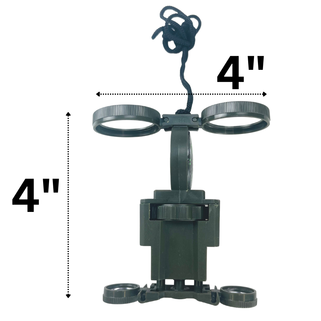 Multi-Function Compass, Binoculars, and Mirror on a Lanyard  - MG-90205