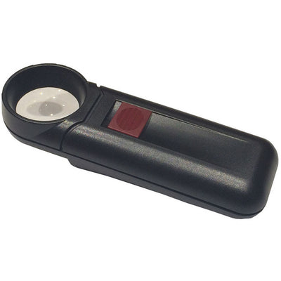 6x Illuminated Handheld Magnifier - 1-1/4 Inch Diameter Lens - MG-17557 - ToolUSA