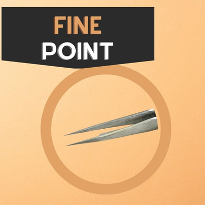 Fine Point, Stainless Steel Tweezer - S1-08058 - ToolUSA