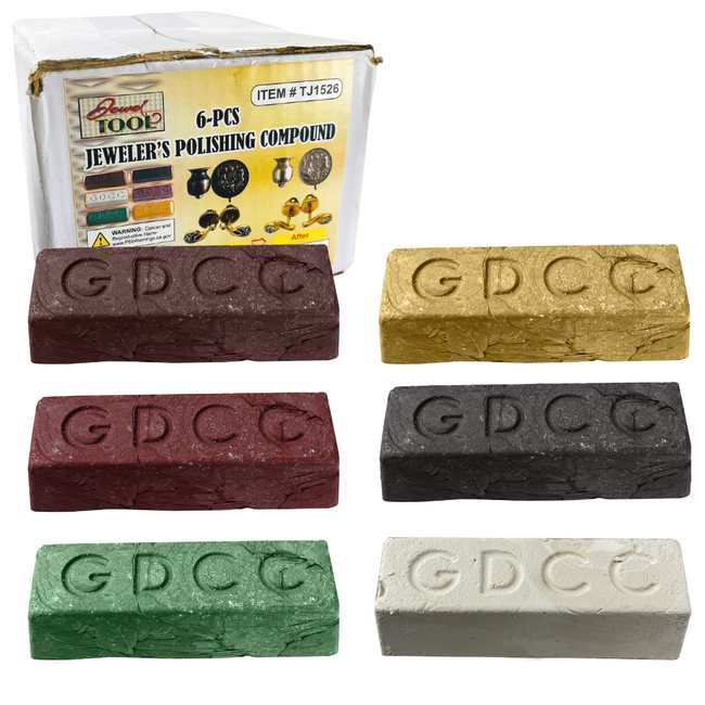 6 Piece Jeweler's Polishing Compound Assortment  - TJ01-01526