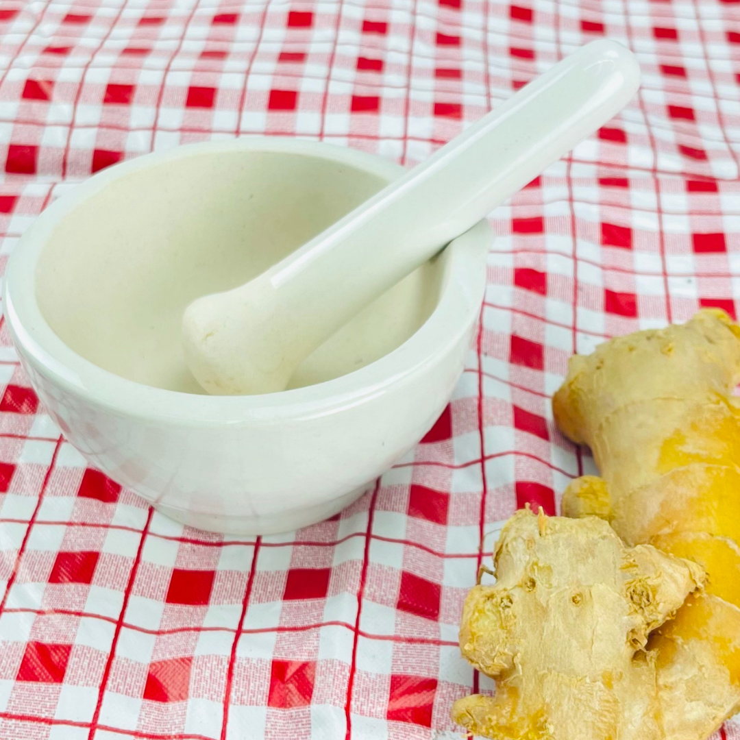 Ceramic Bowl and Pestle  - TJ01-02212