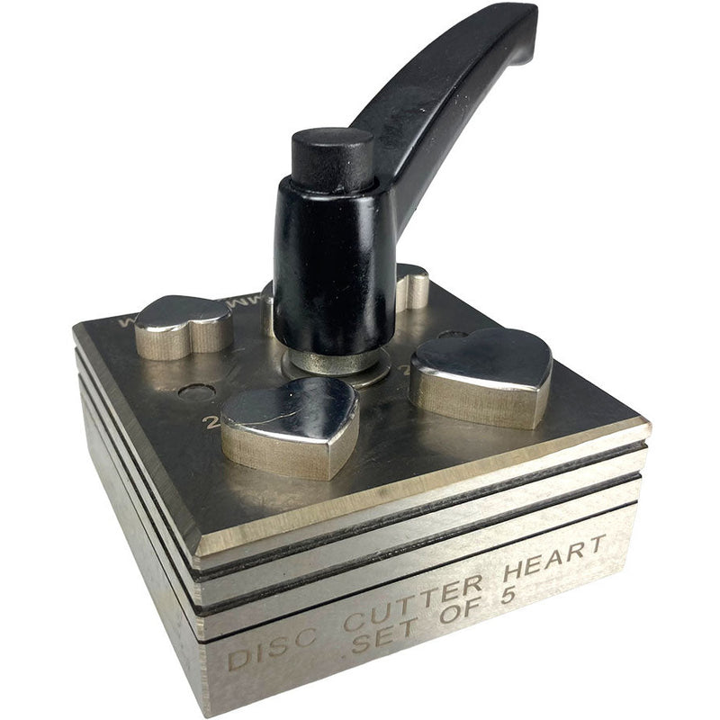 5 Piece Heart Shape Disc Cutter - TJ750H-HR-5 - ToolUSA