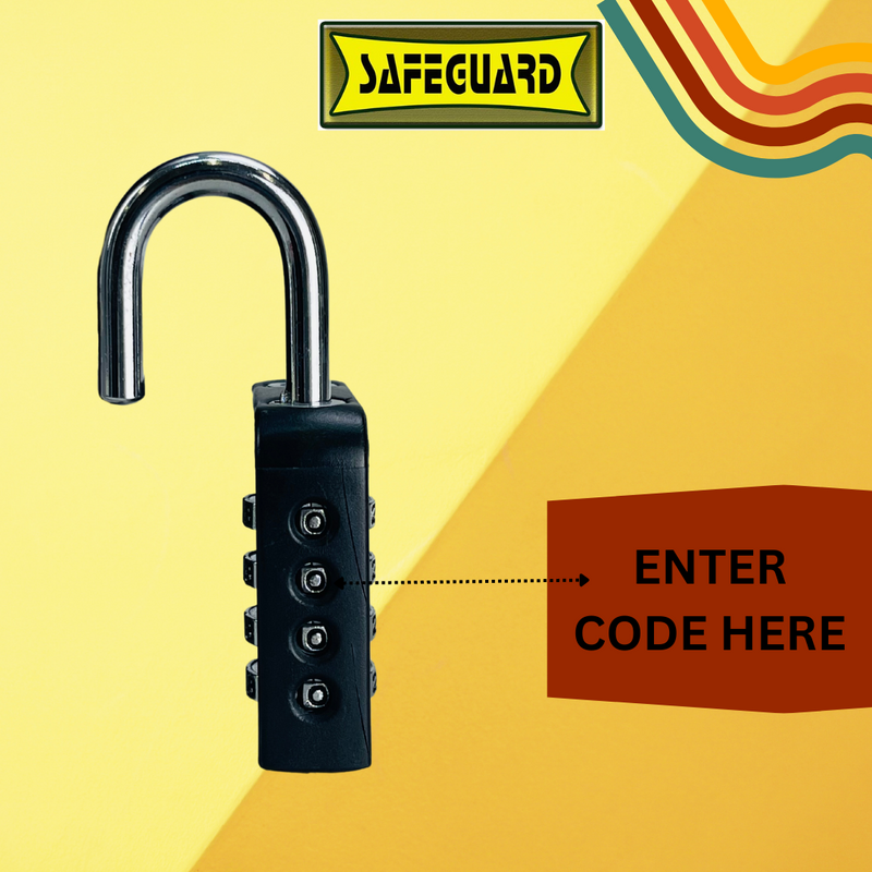 4 Digit Combination Padlock - TZ-14900 - ToolUSA