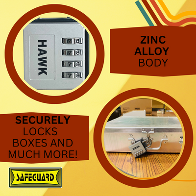 4 Digit Combination Padlock - TZ-14900 - ToolUSA