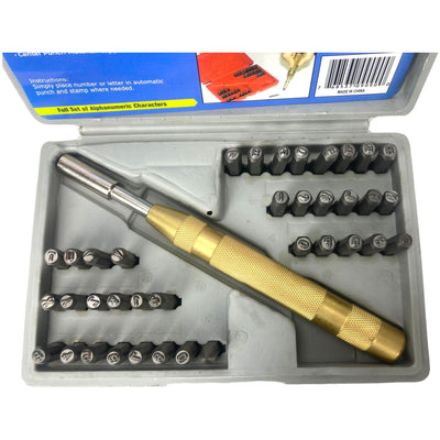 38 Piece Number & Letter Stamping Set - TZ01-09090 - ToolUSA
