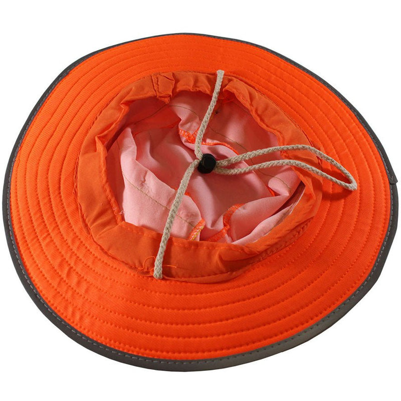 Adjustable Safety Bonney Hat, Orange - SF-HAT-RND - ToolUSA
