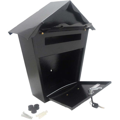 All Metal Locking Mail Box - Mounts To The Wall (Pack of: 1) - D--18240 - ToolUSA