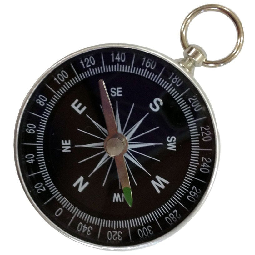 Aluminum Compass - Nostalgic Design & Pendant Loop - PC-00820 - ToolUSA